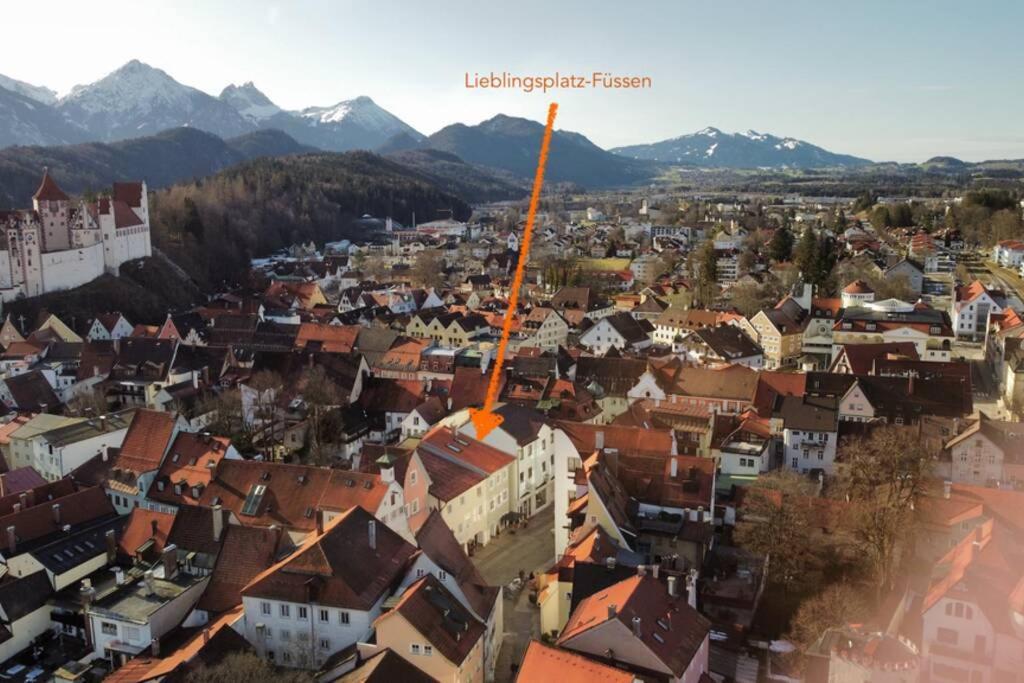 Villa Ferienhaus Lieblingsplatz-Füssen - stilvoll urlauben&wohnen Exterior foto