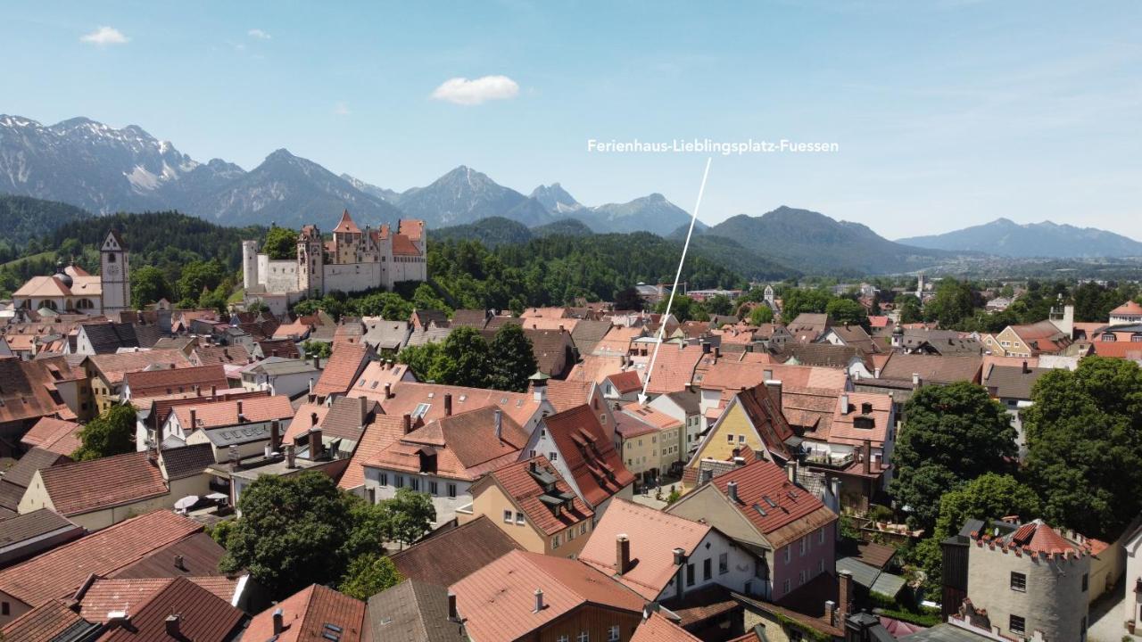 Villa Ferienhaus Lieblingsplatz-Füssen - stilvoll urlauben&wohnen Exterior foto